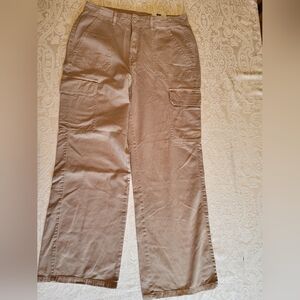 George Women's Straight Leg Cargo Pants - Tan, Size 10, NWT